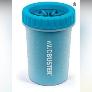 Dexas MudBuster Portable Dog Paw Cleaner, Medium, Blue
